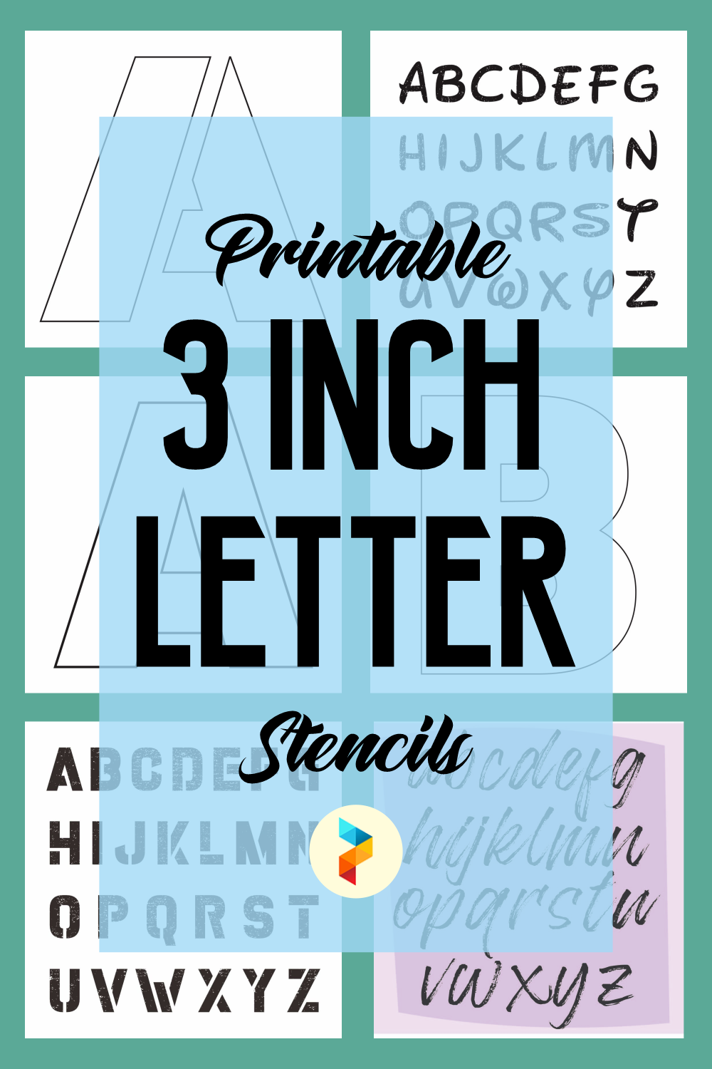 Printable 3 Inch Letter Stencils