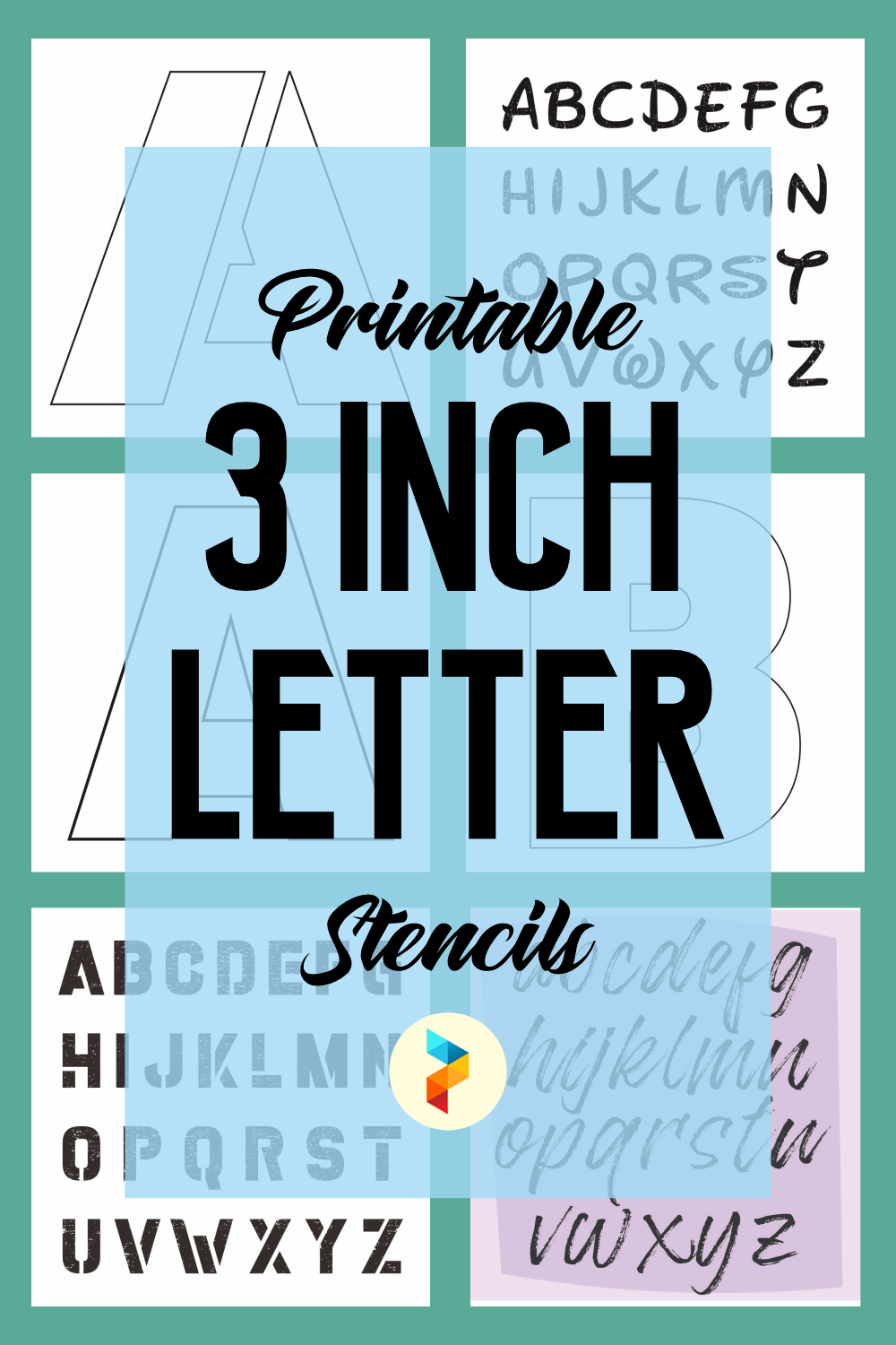 9 best free printable 3 inch letter stencils printableecom