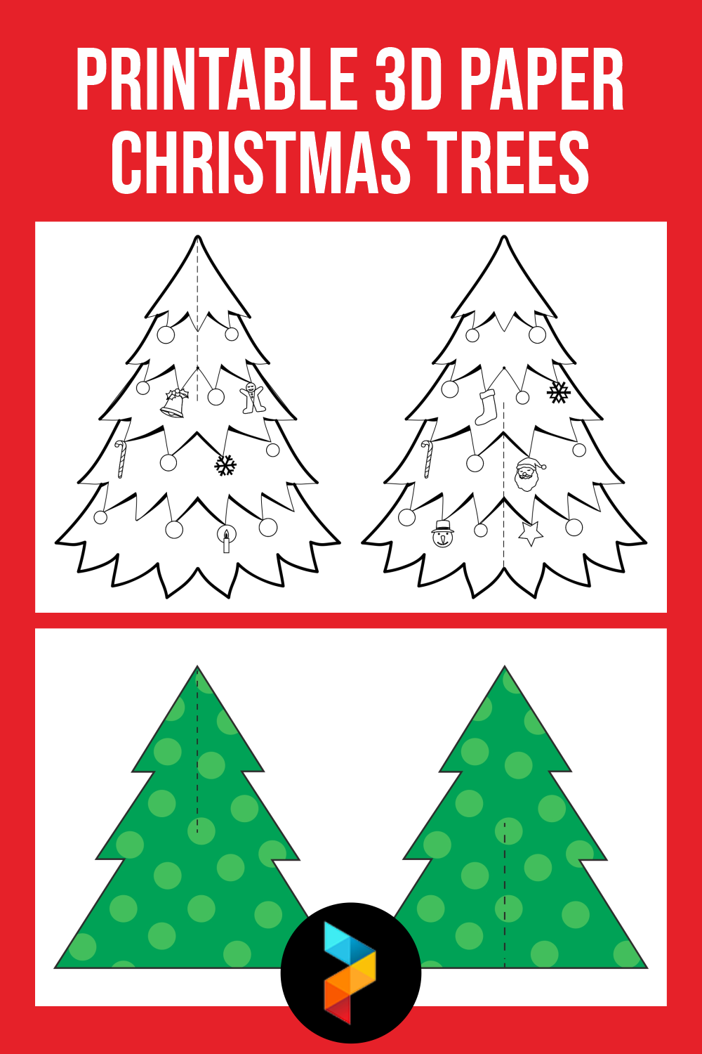 5 Best Printable 3D Paper Christmas Trees PDF for Free at Printablee