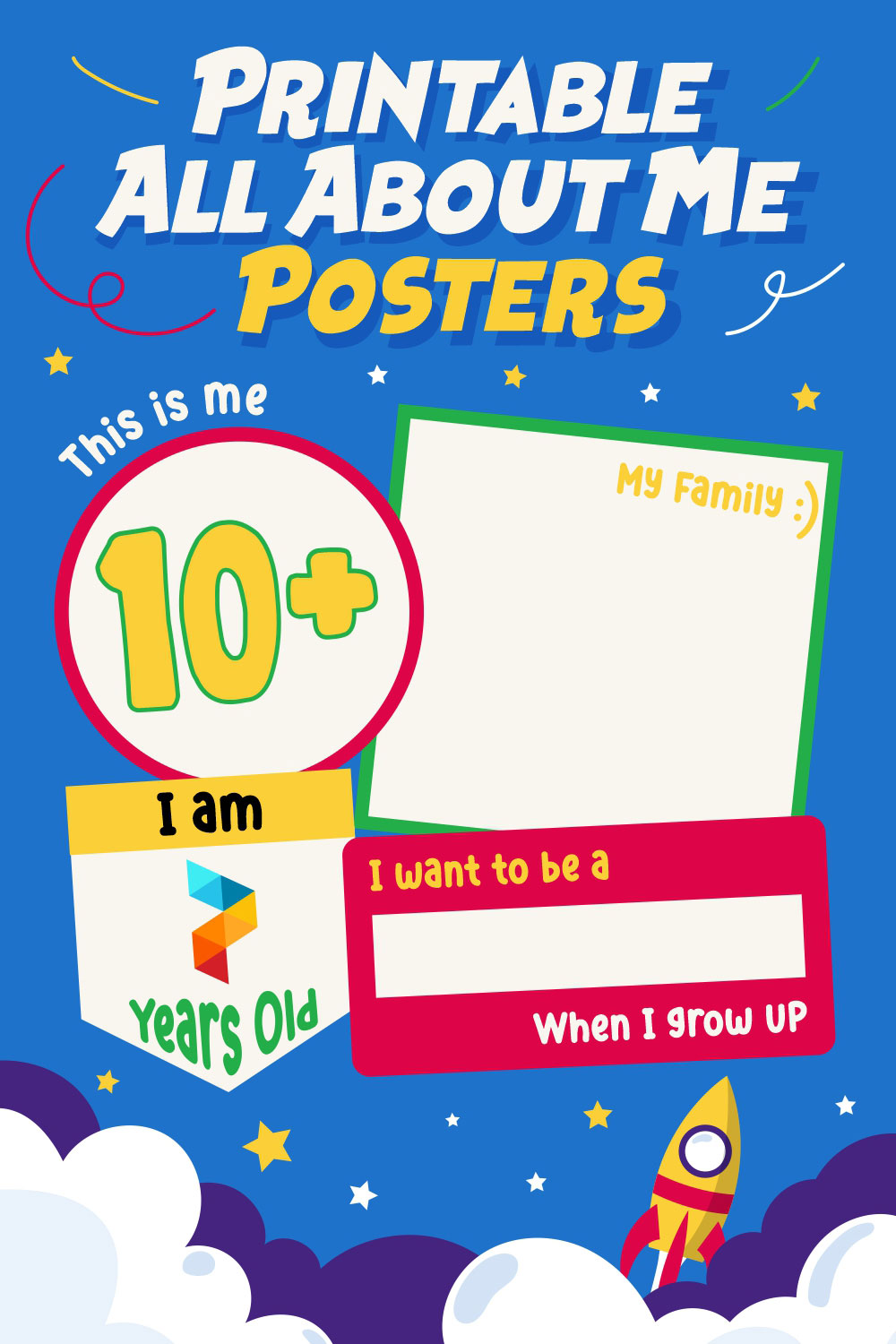 All About Me Posters