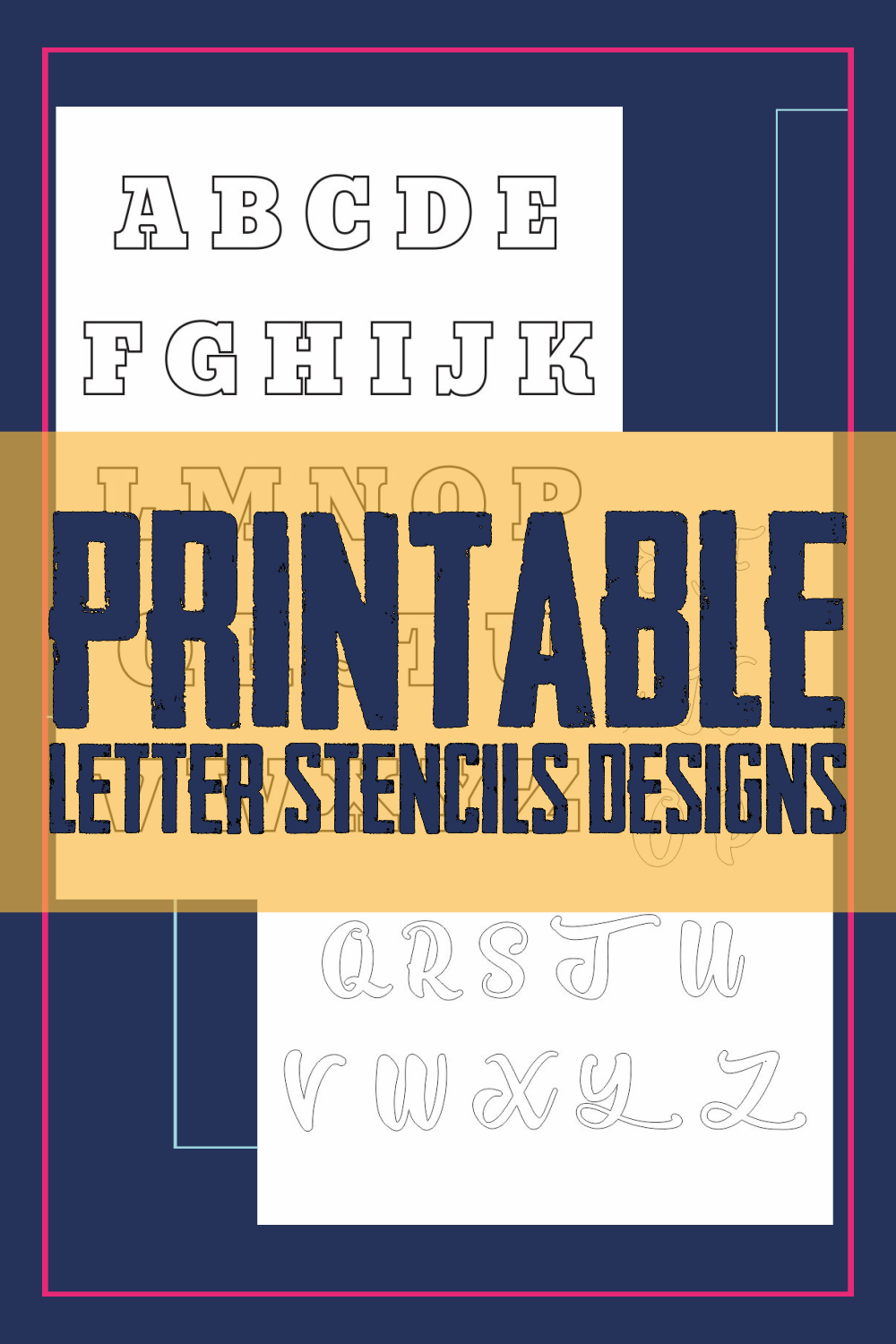 free printable alphabet stencils templates