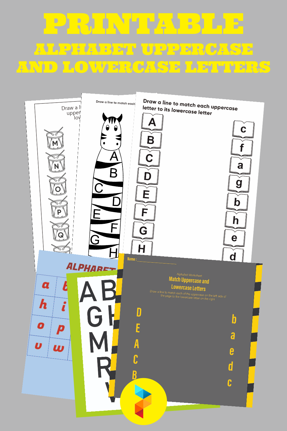 11 best free printable alphabet uppercase and lowercase letters printablee com