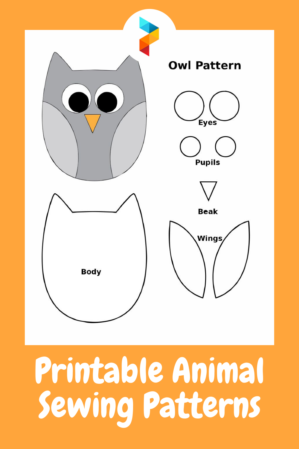 Printable Animal Sewing Patterns