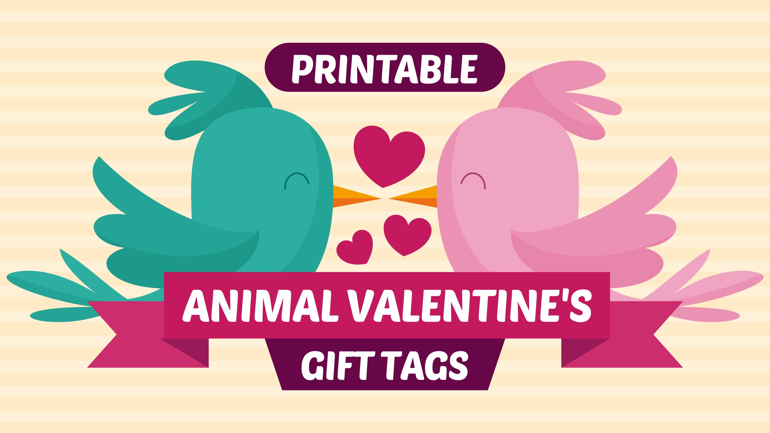 Animal Valentine's Gift Tags