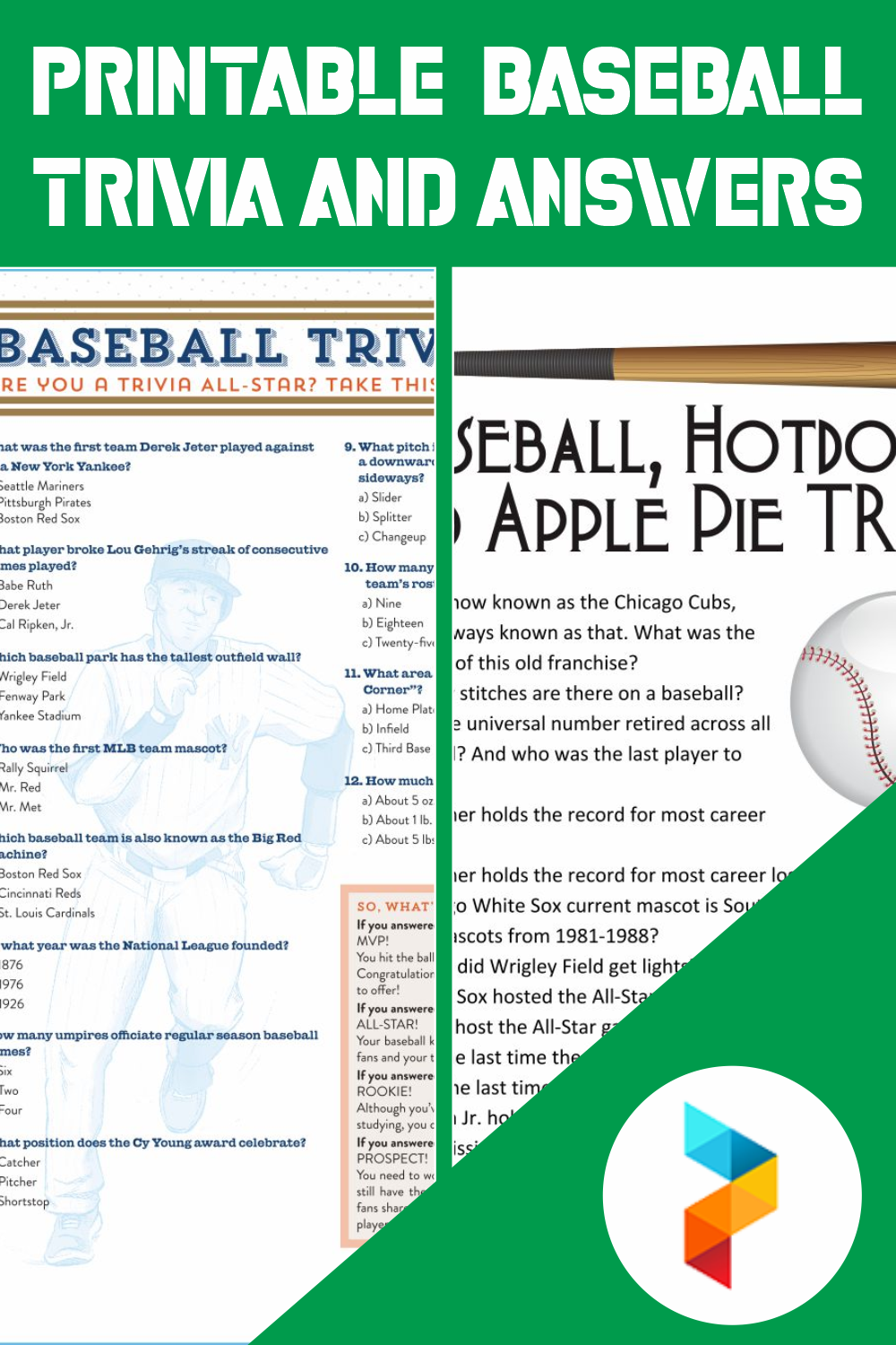 6 Best Printable Baseball Trivia And Answers Printablee Com