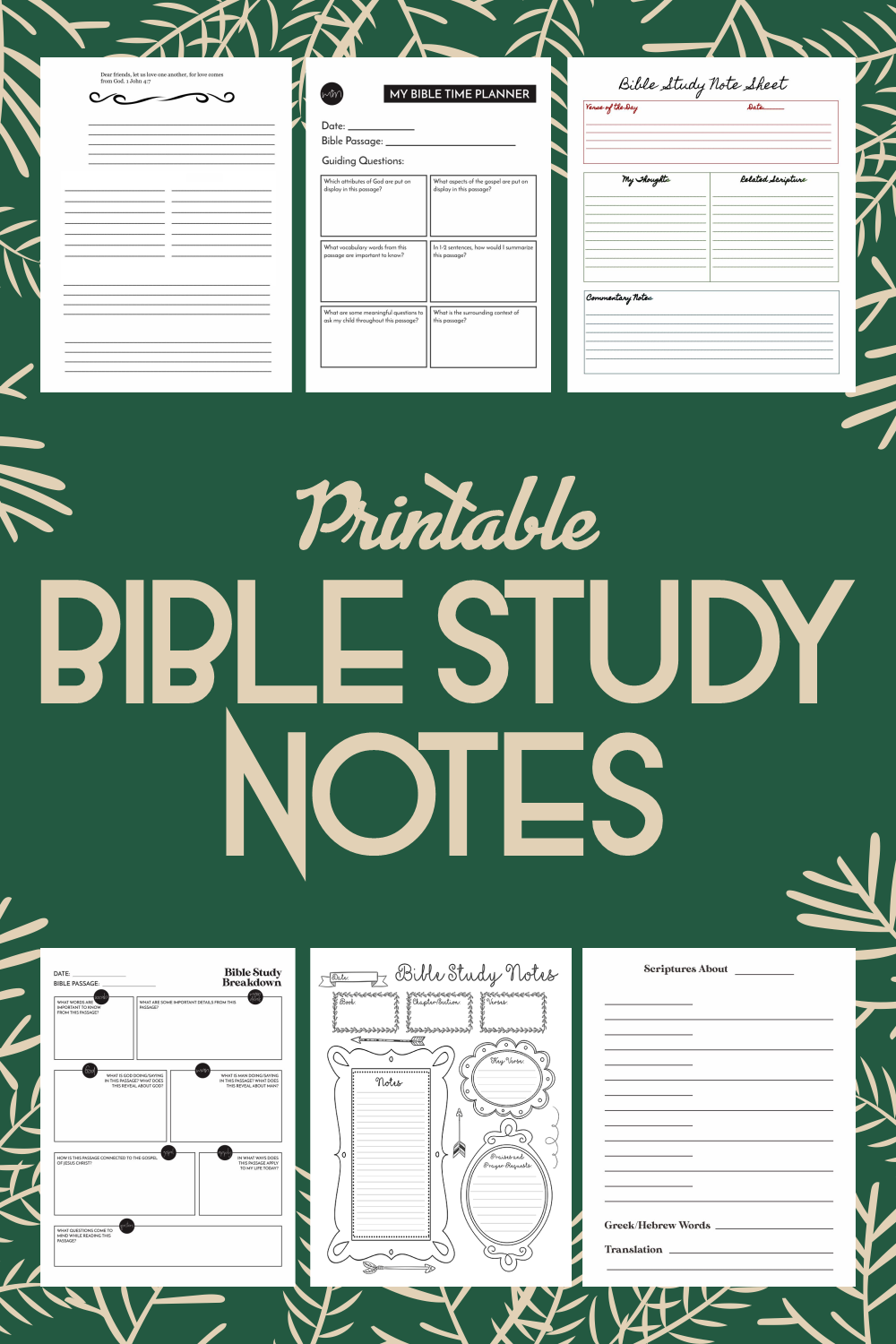 bible study notes