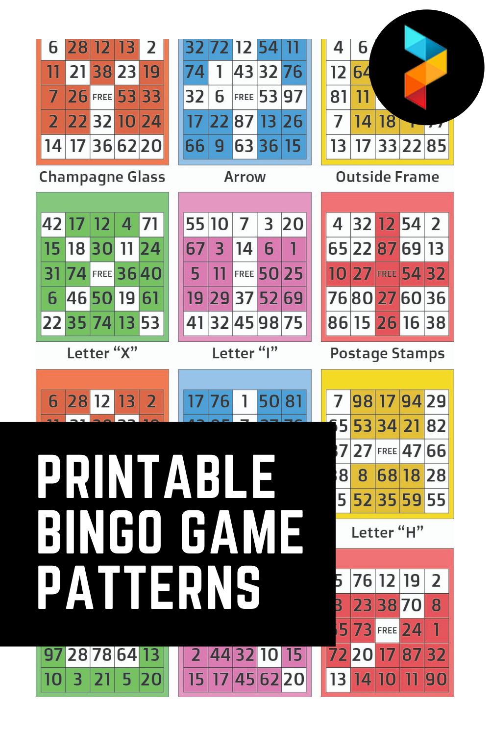 Bingo Game Patterns Printable