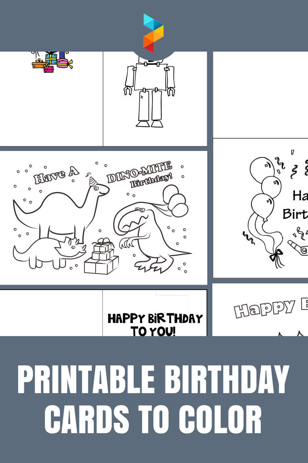 10 best printable birthday cards to color printableecom