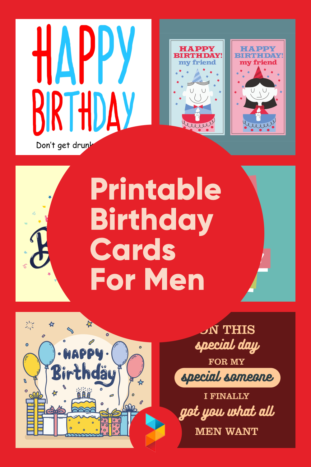 10 Best Printable Birthday Cards For Men Printablee