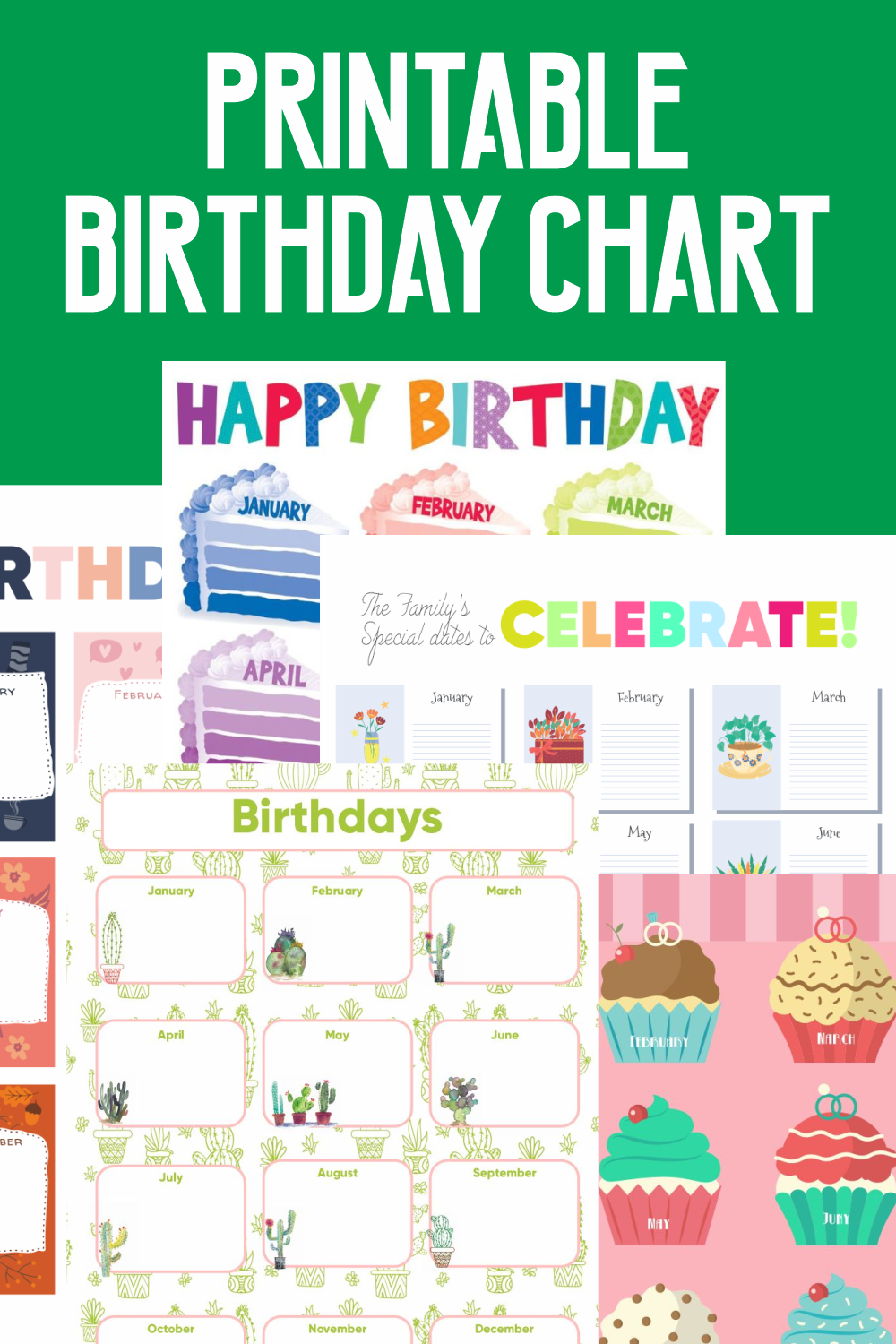 different types of birthday charts