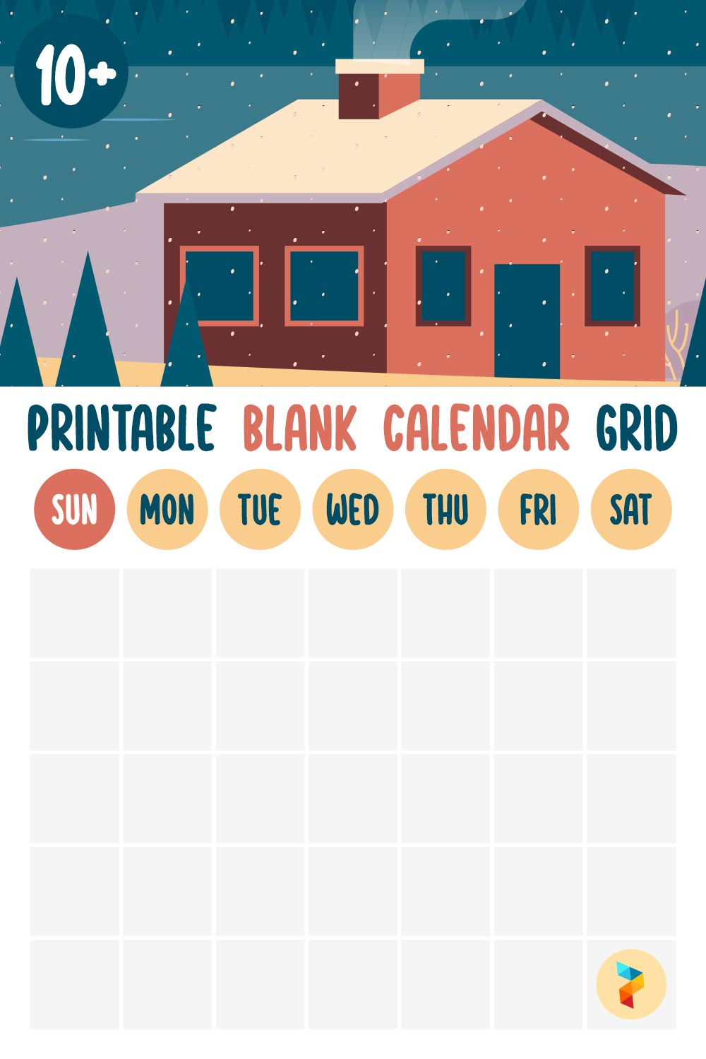 Blank Calendar Grid