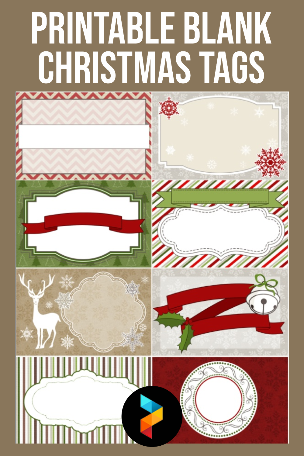 Printable Blank Christmas Tags