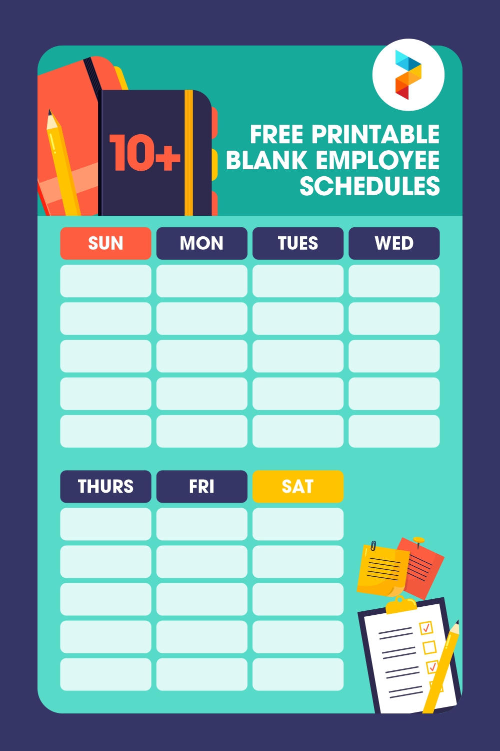 10 Best Free Printable Blank Employee Schedules Print vrogue.co