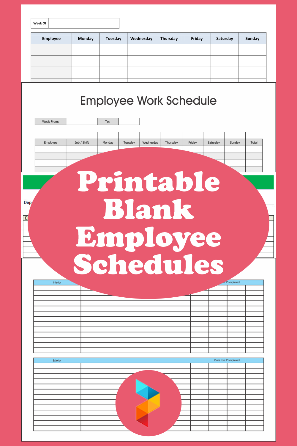 10 Best Free Printable Blank Employee Schedules - printablee.com