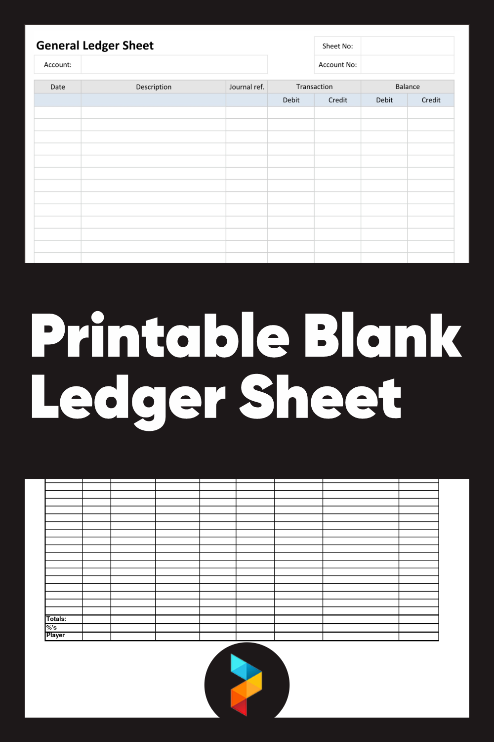 Blank Ledger Sheet Free PDF Printables Printablee