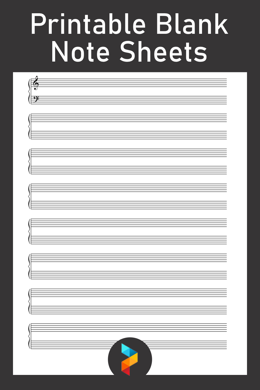 Printable Blank Piano Sheet Music Paper