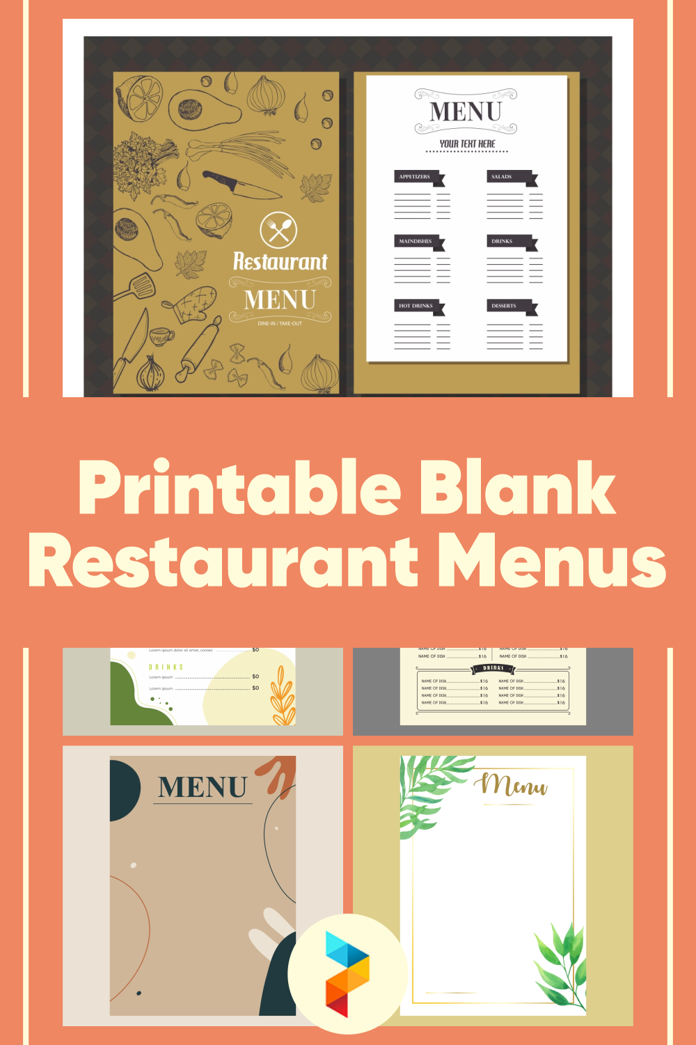 Best Printable Blank Restaurant Menus Menu Design Template Vrogue