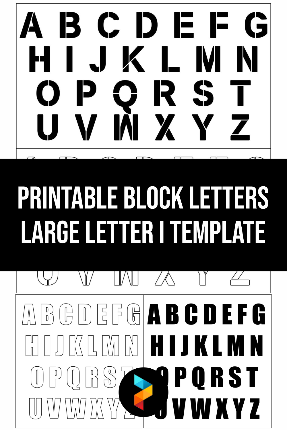 Block Letters Large Letter I Template Block Letters Large Letter I Template