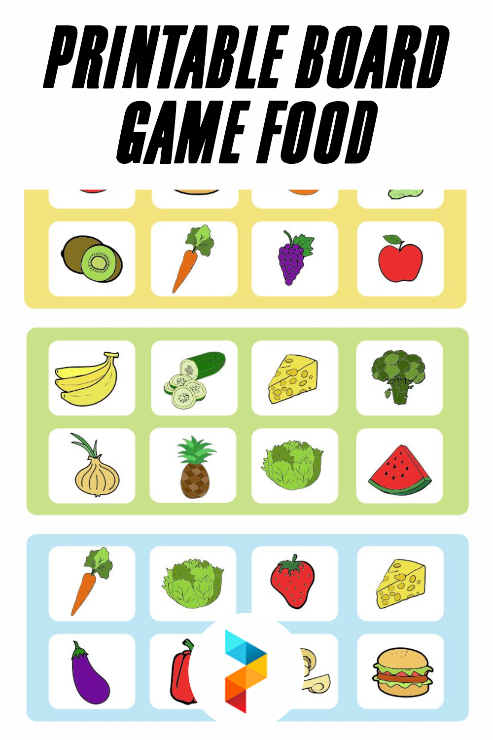 Printable Board Game Food