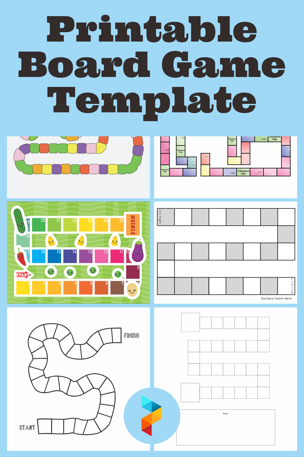 Printable Game Board Template