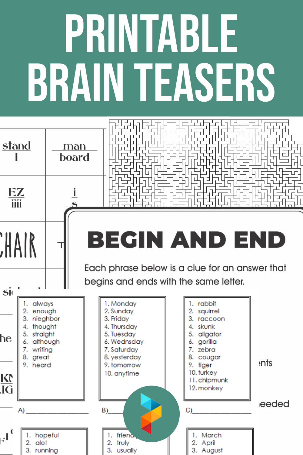 Brain Teasers For Adults Printable