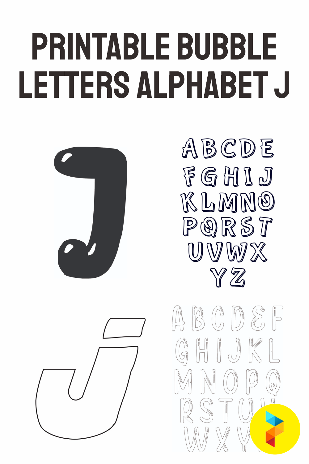 Bubble Letters Alphabet J Bubble Letters Alphabet J
