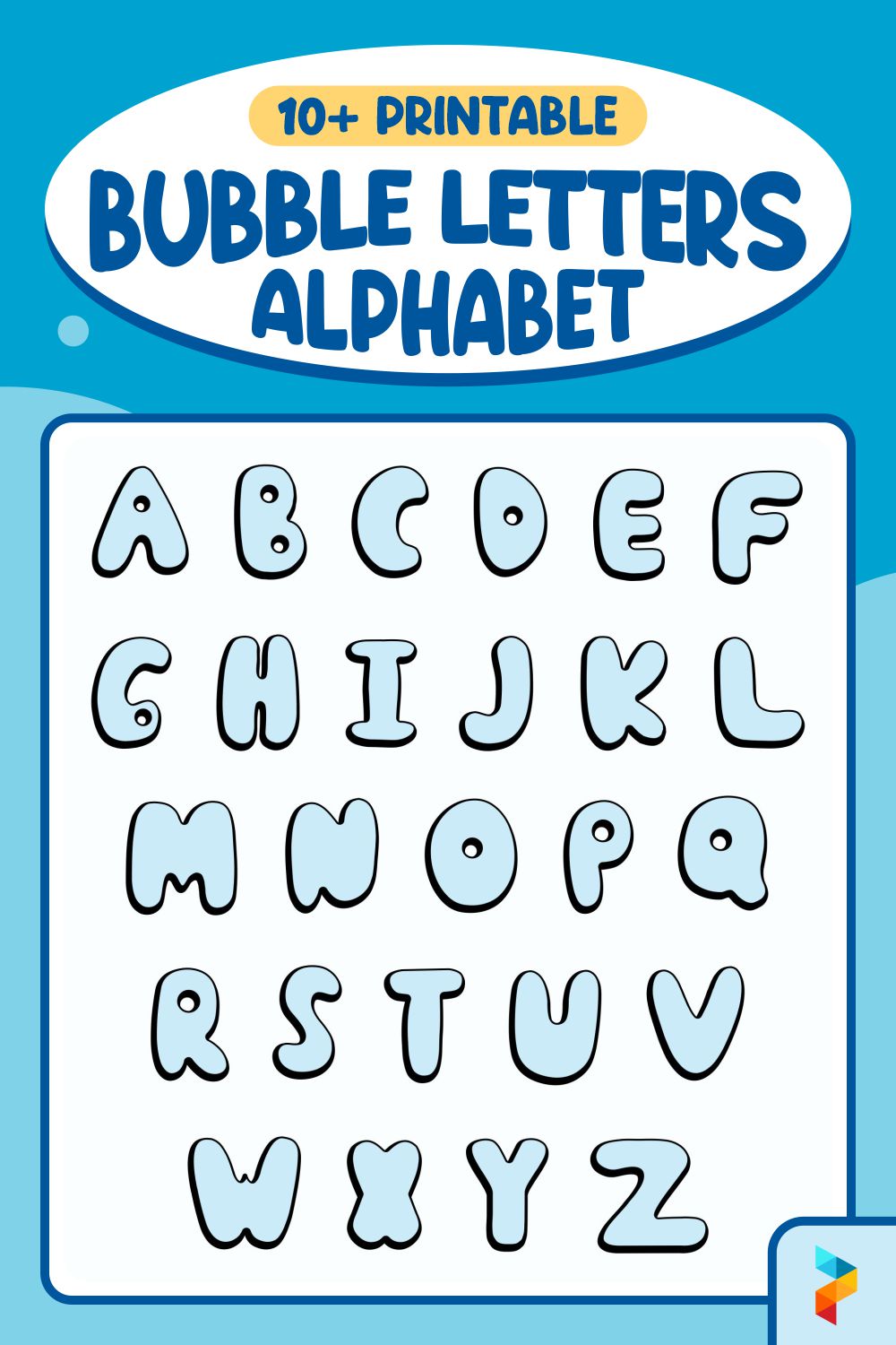 Bubble Letters Alphabet