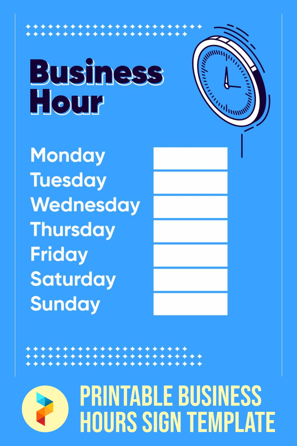 23 Best Free Printable Business Hours Sign Template - printablee.com Inside Printable Business Hours Sign Template