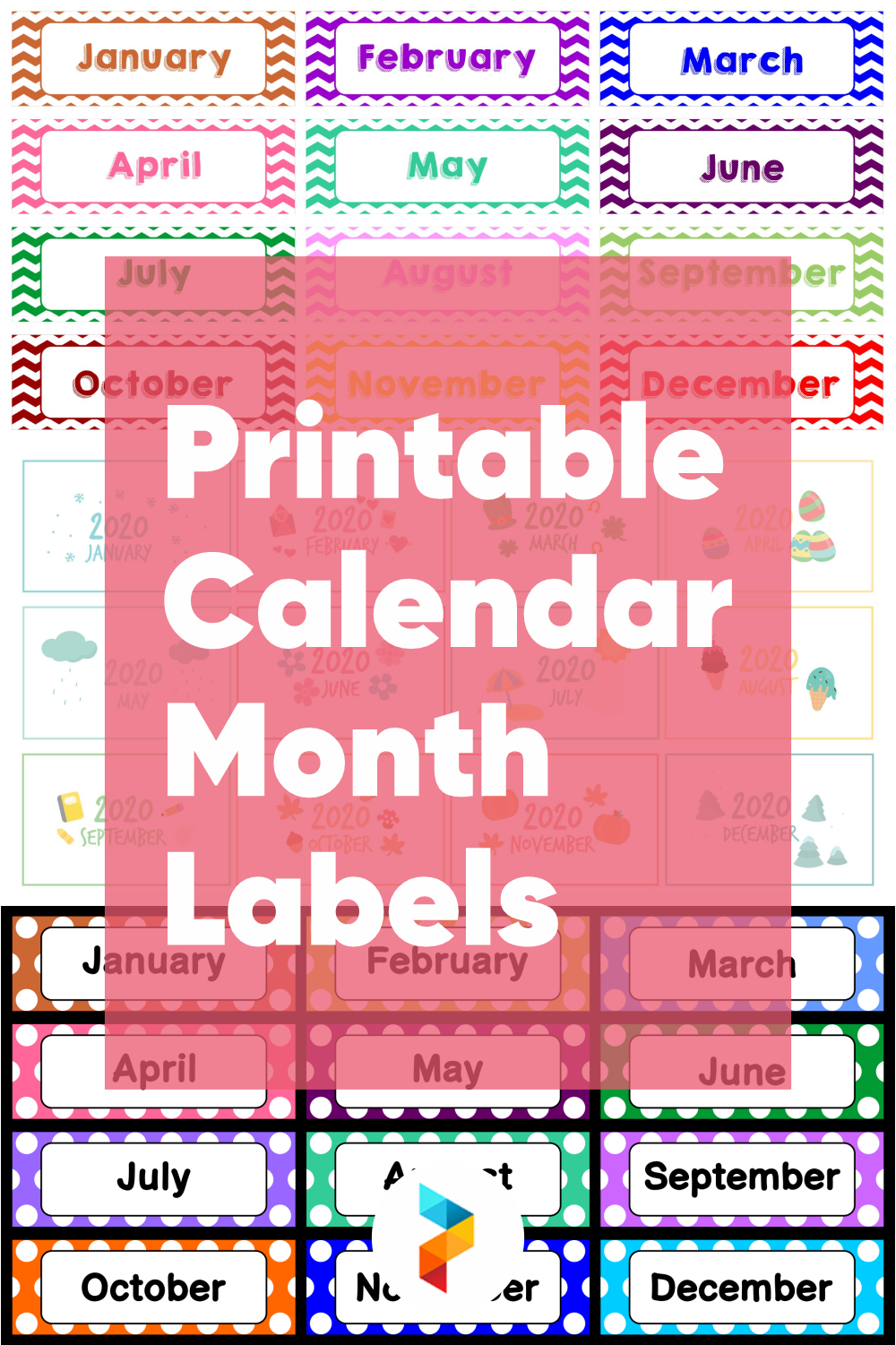 Free Printable Calendar Month Labels