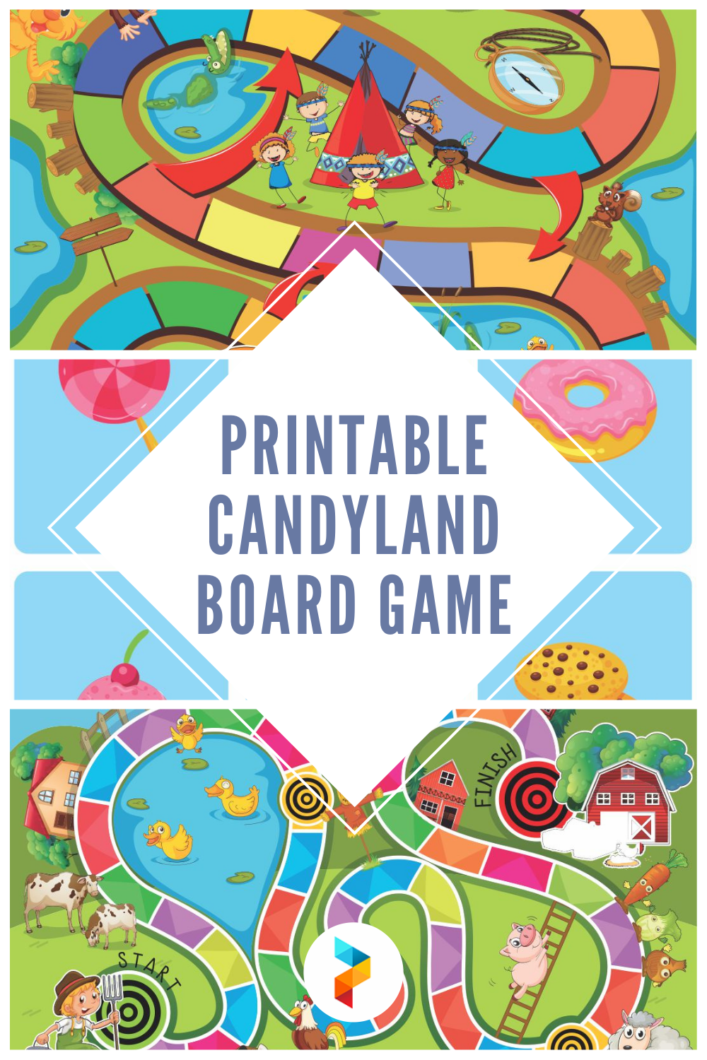 Printable Candyland Board Game