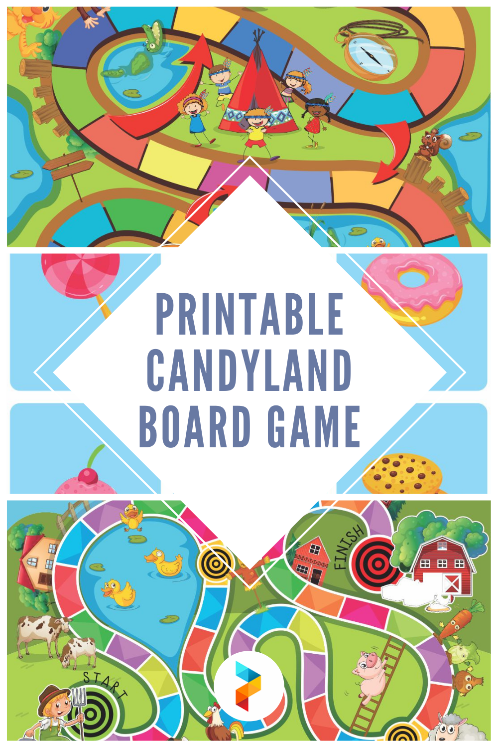 Picture of the candy land board - accessorieslinda