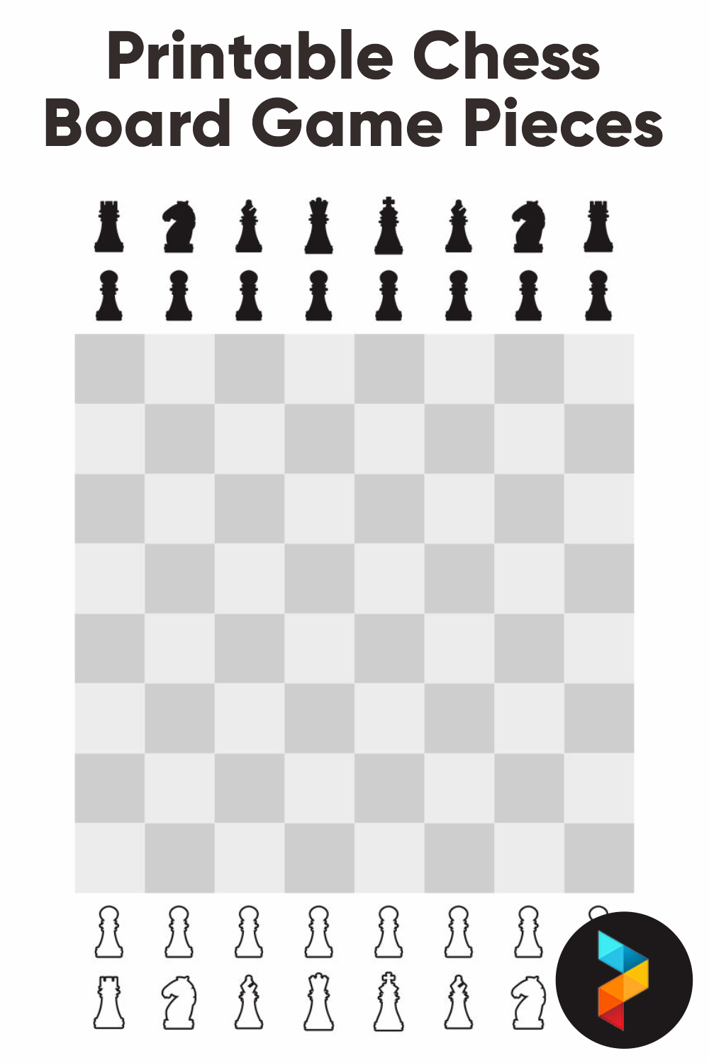 4 Best Printable Chess Board Game Pieces