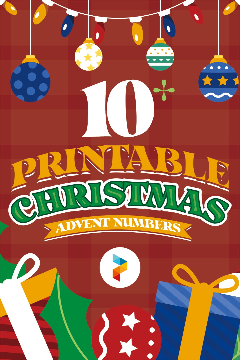 Printable Christmas Advent Numbers