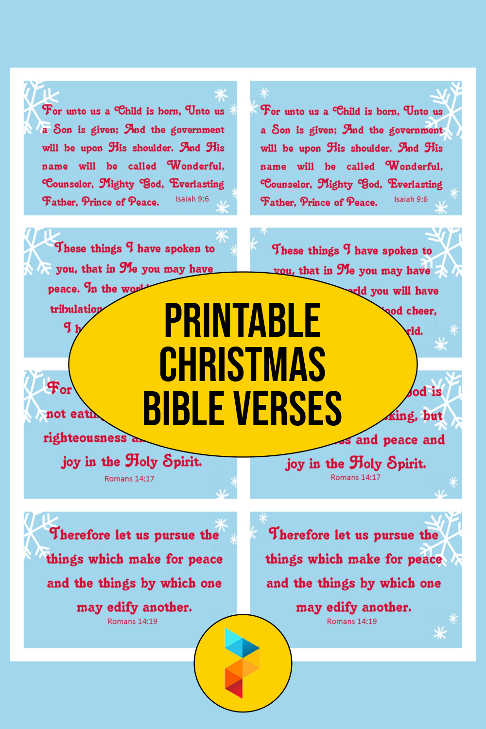 Printable Christmas Bible Verses