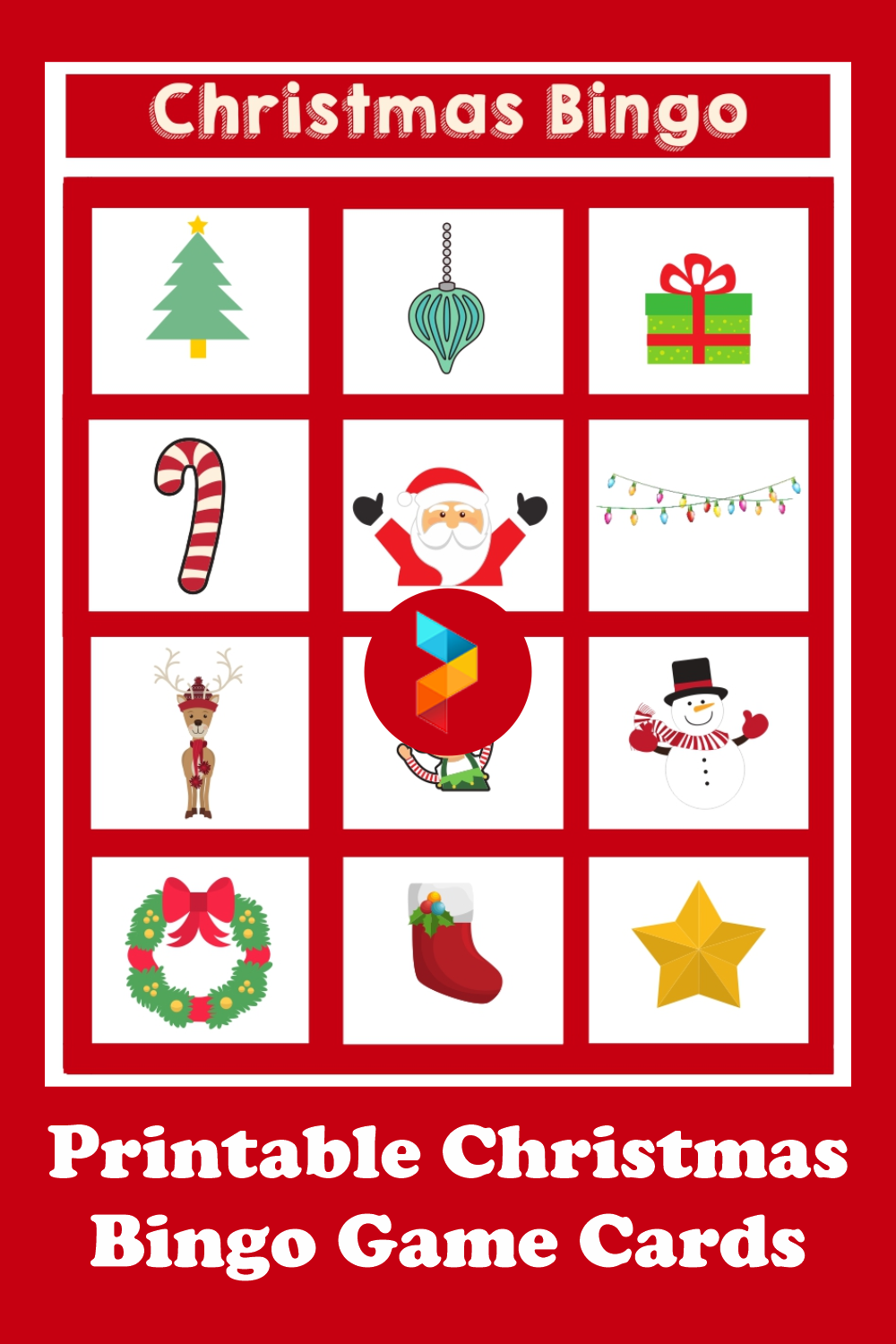 Christmas Bingo Game Cards