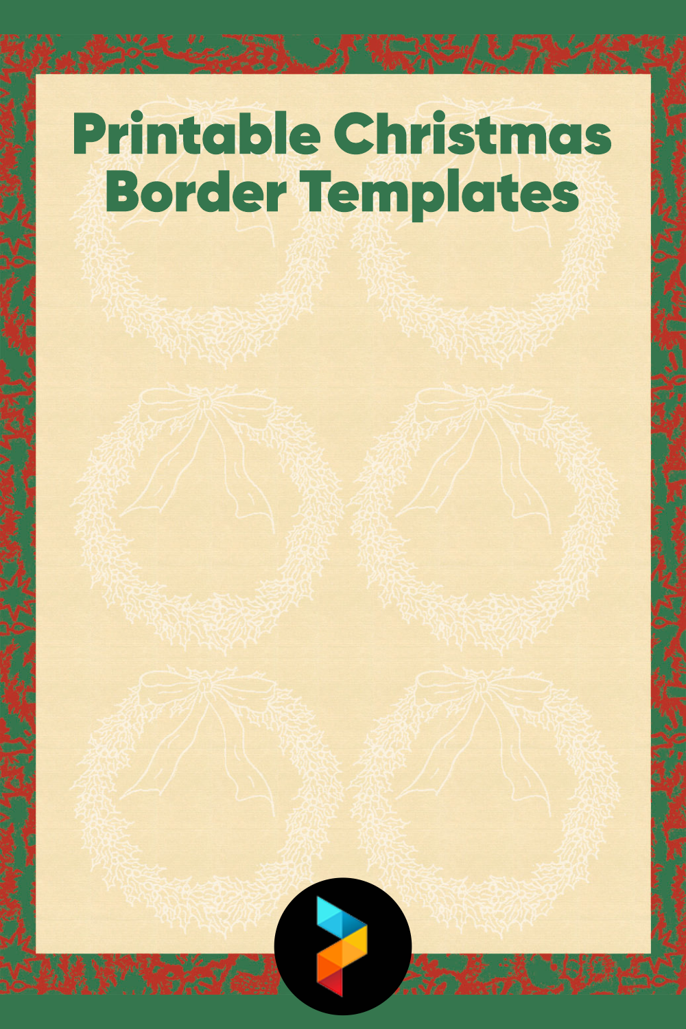 free christmas border templates microsoft word