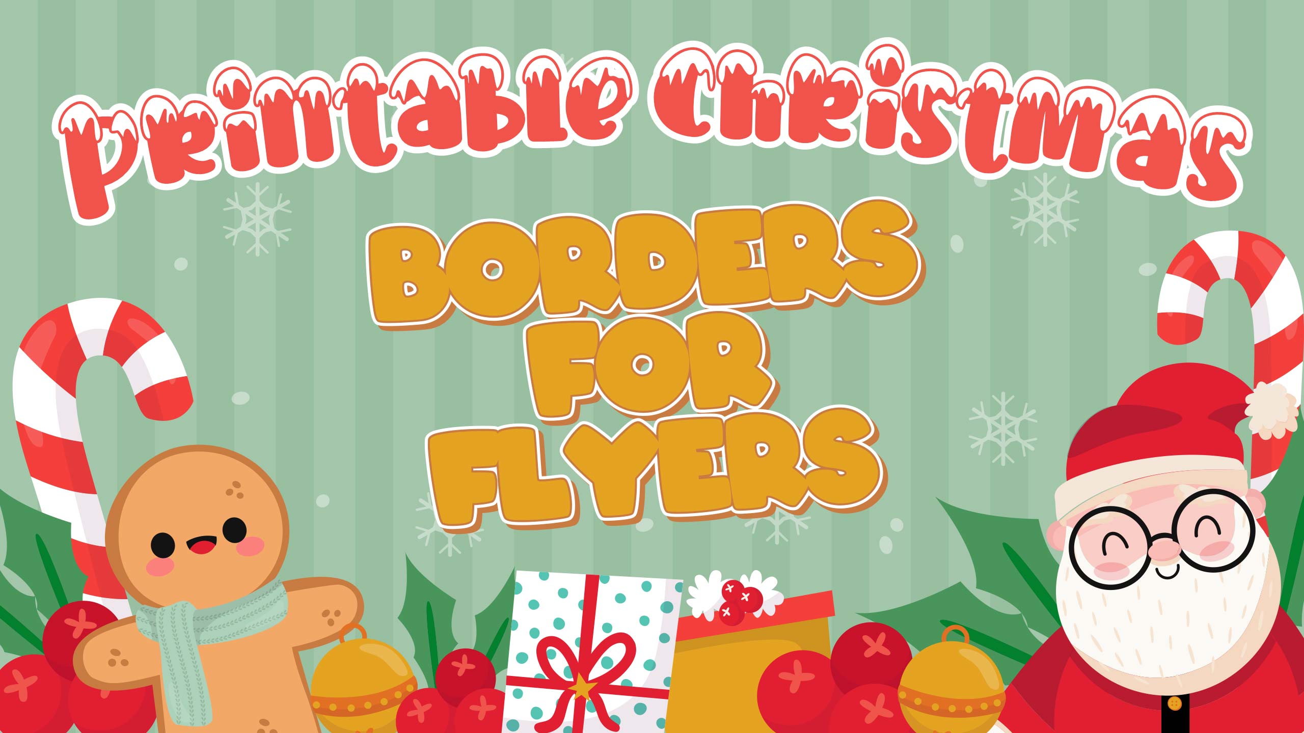 Printable Christmas Borders For Flyers