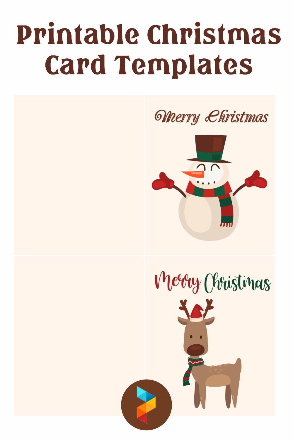 Printable Christmas Card Templates