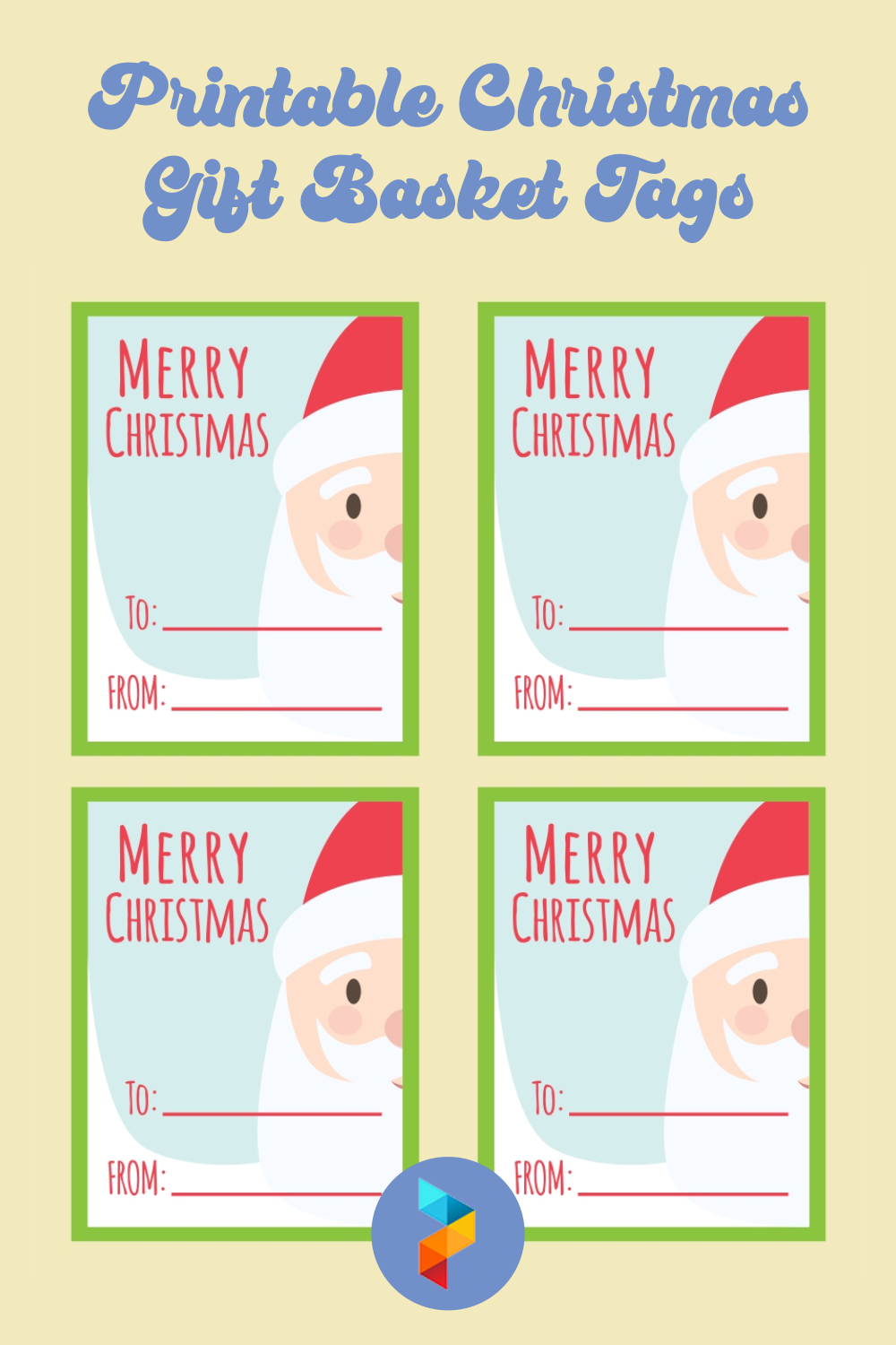 6 Best Free Printable Christmas Gift Basket Tags Printablee