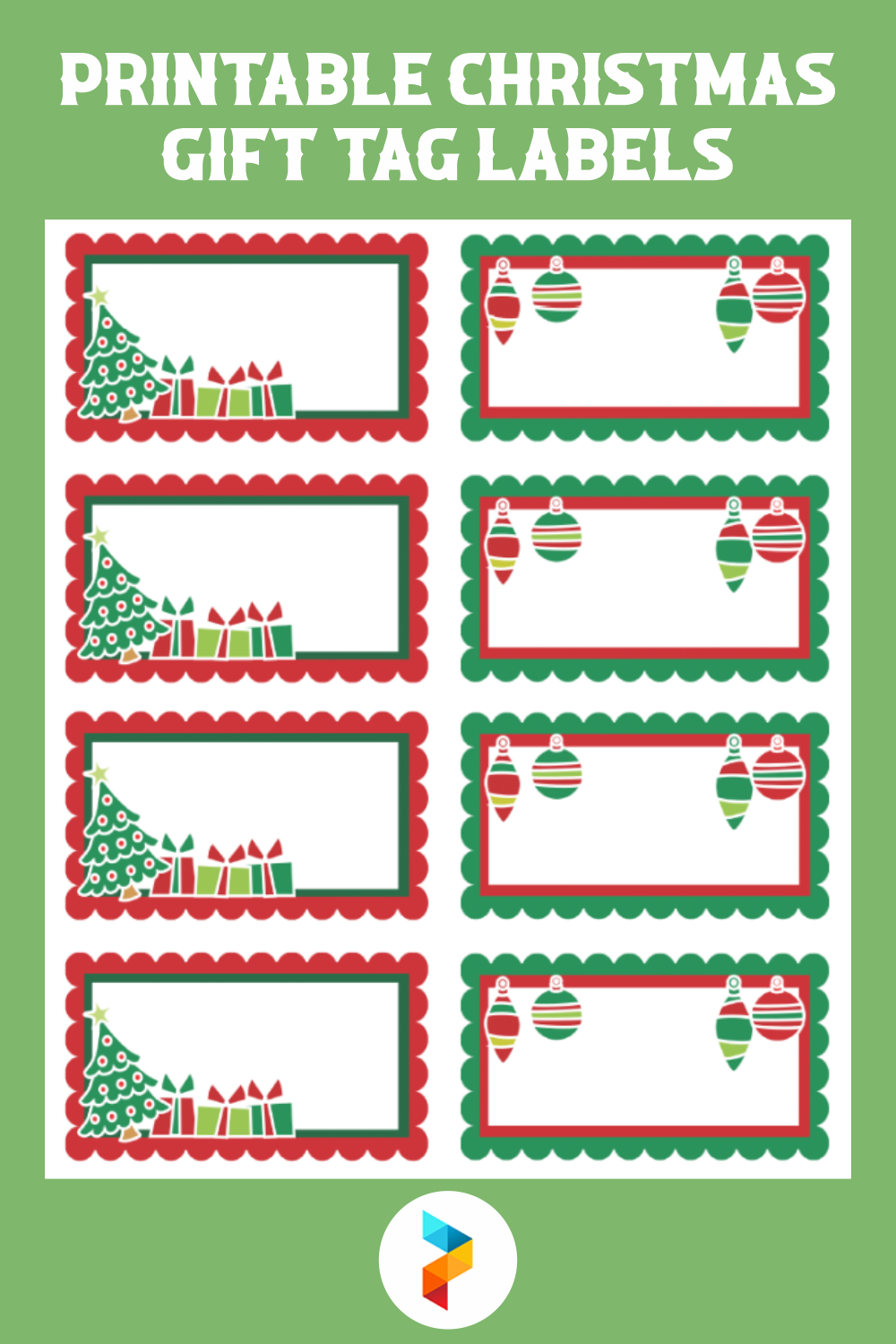 10 Best Printable Christmas Gift Tag Labels PDF for Free at Printablee