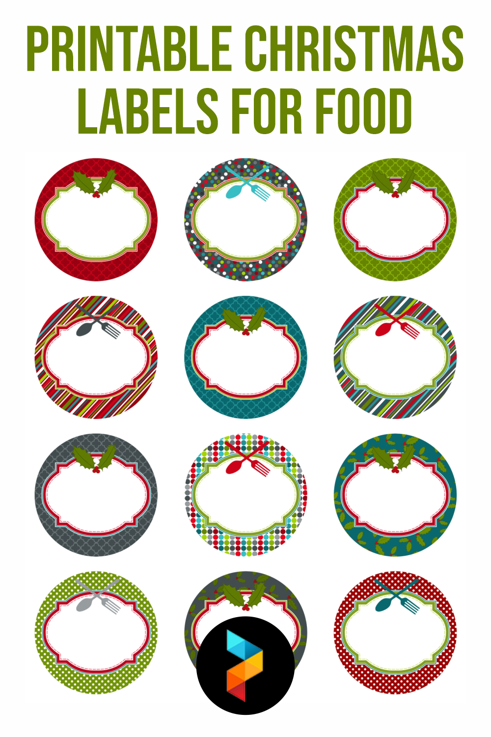 Printable Christmas Labels For Food