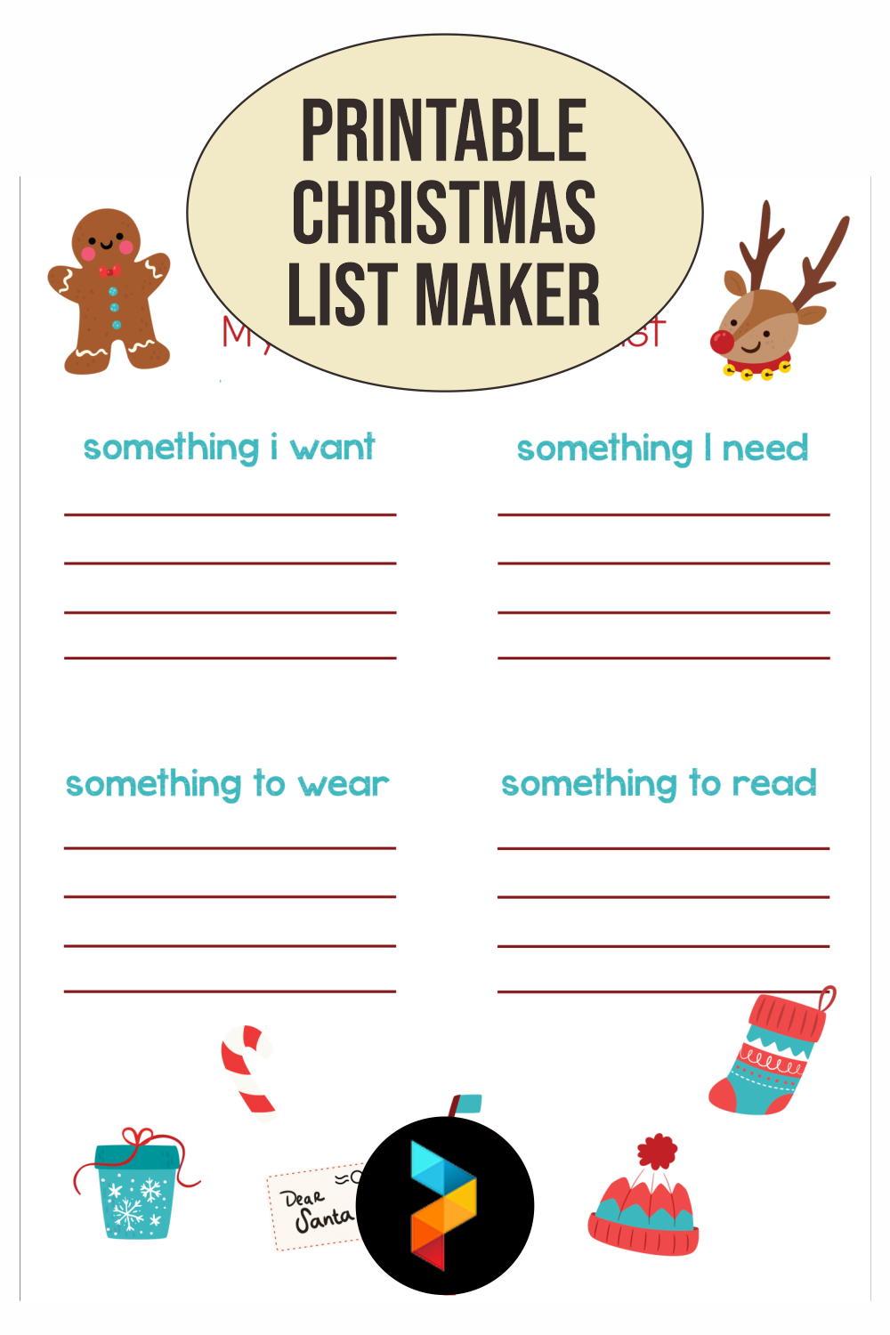 5 Best Free Printable Christmas List Maker - printablee.com