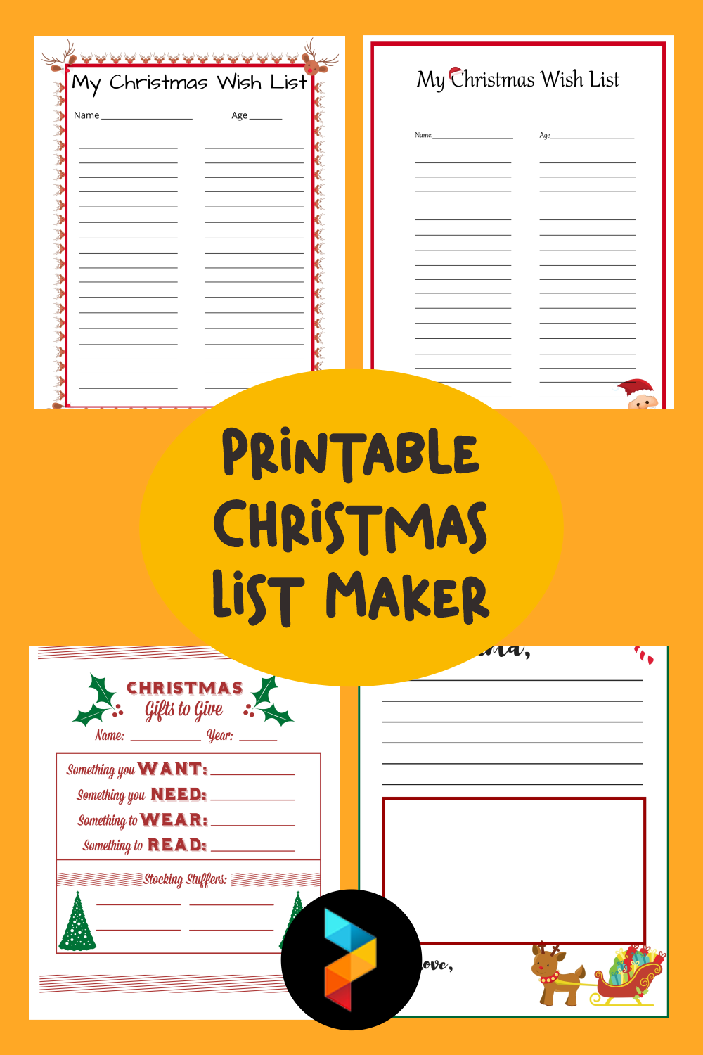 Printable Christmas List Maker