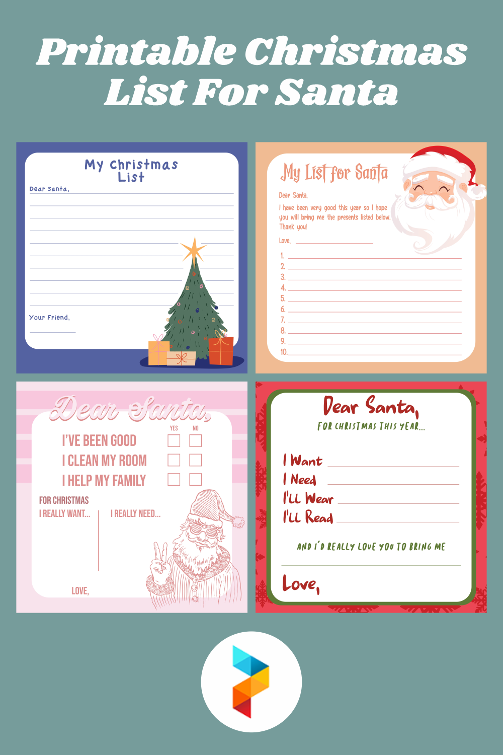 8 Best Printable Christmas List For Santa PDF For Free At Printablee