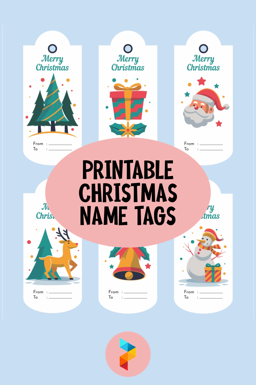 Printable Name Tags Christmas