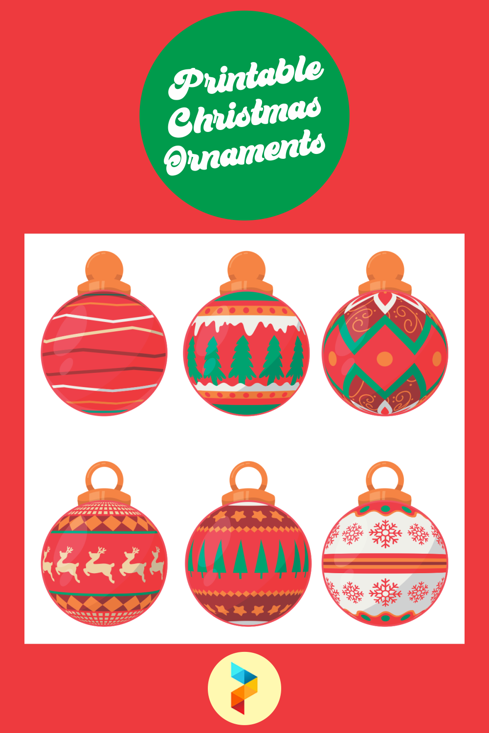 6 Best Printable Christmas Ornaments