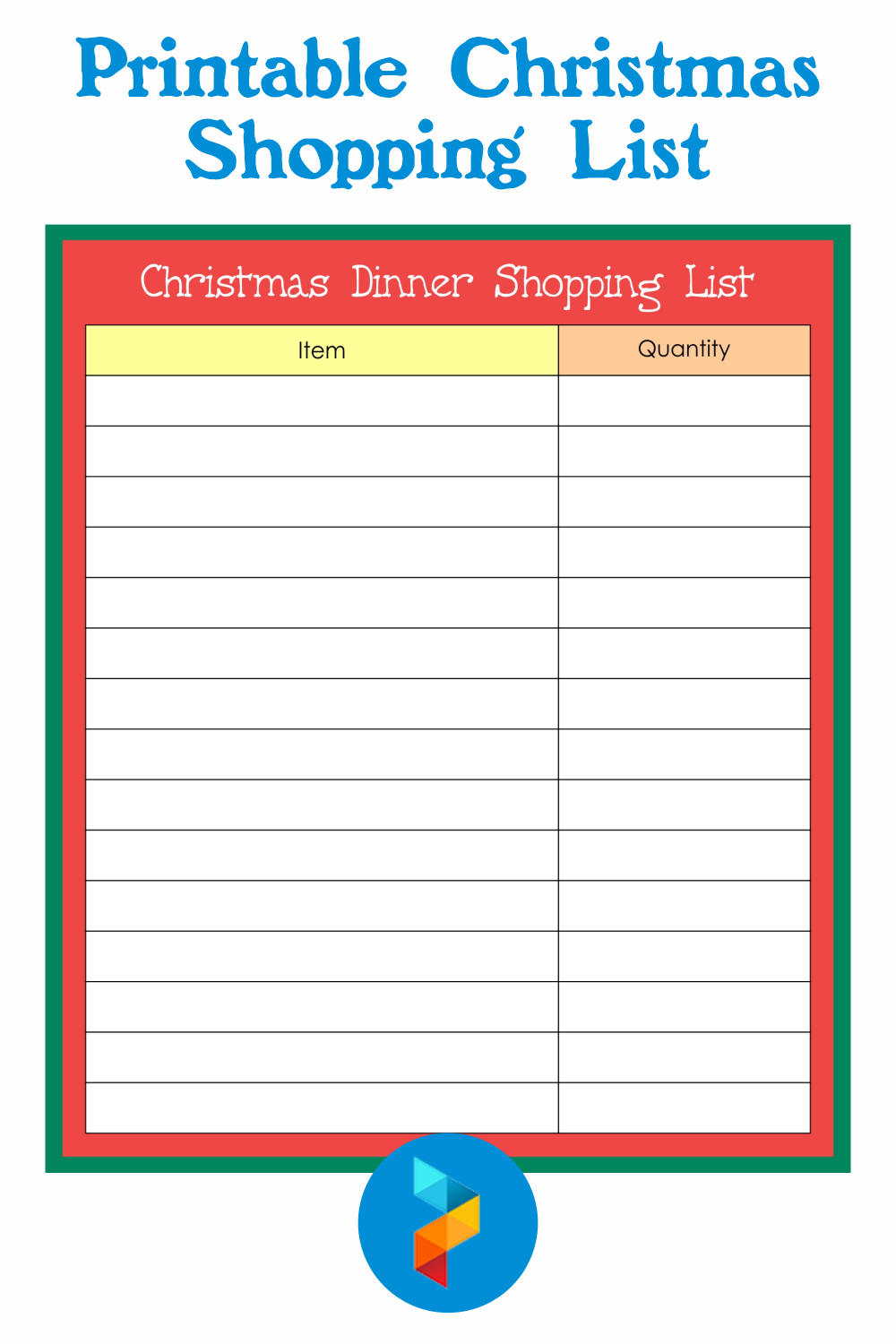 6 Best Printable Christmas Shopping List PDF for Free at Printablee