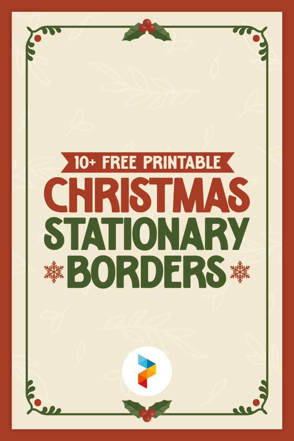 Printable Christmas Stationary Borders