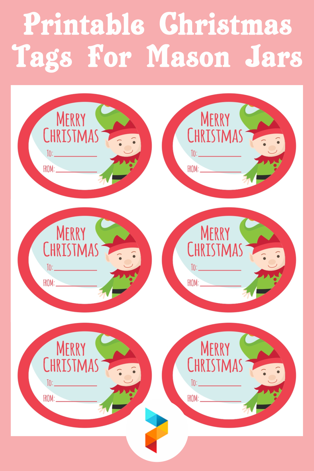 Christmas Tags For Mason Jars