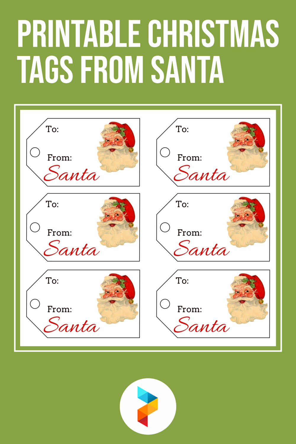 Best Printable Christmas Tags From Santa Printablee Com